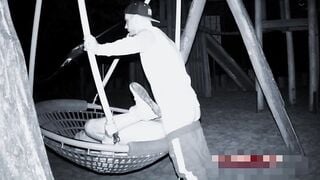 Outdoor midnight hot anal sex