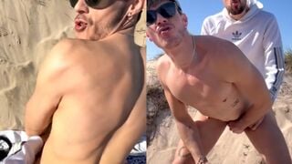Vacation gay sex in the beach