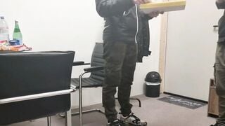 Delivery man fucks with married man