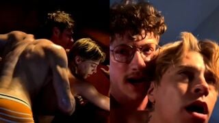 Handsome specs man drills hot ass