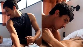 Two Italian men has rough sex in bed