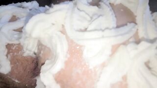 Celebrates birthday with passionate blowjob with creams