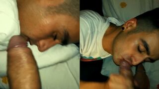 Indian brother fucks sleeping stepbrother mouth