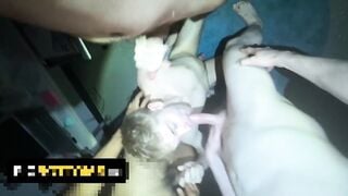 College friends has gangbang sex in midnight with mobile