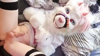 Cosplay sex of two sheboys sex video