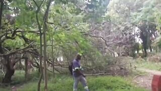 Trekking gay club group has outdoor sex video