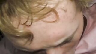 Big brother teach blowjob to his sleeping stepbrother