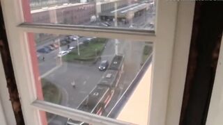 Two stranger cock cocking in the Public street