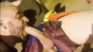 Big cock monster man enjoys deepthroat sex in midnight