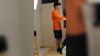 Three college guys records real gay sex for gay site