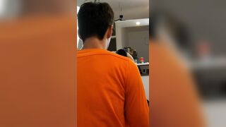 Three college guys records real gay sex for gay site