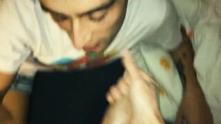 Big cock brother tricks his sleeping stepbrother