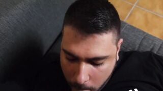 Horny brother enjoy his stepbrother big boner