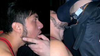 Cute sheboy show his passionate blowjob night video