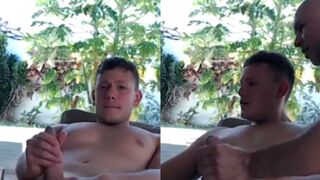 Big cock man enjoy masturbation with his uncle