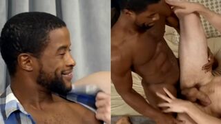 Handsome blacky passionate sex with his gay friend