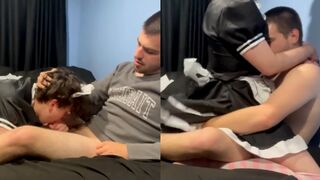 Sexy ass femboy maid enjoy passionate sex video