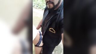 Outdoor public park American gay blowjob MMS vidoe